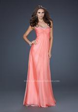 2012 La Femme Prom Dresses 17443.  Available in Coral, Nude, Peacock, Periwinkle, White